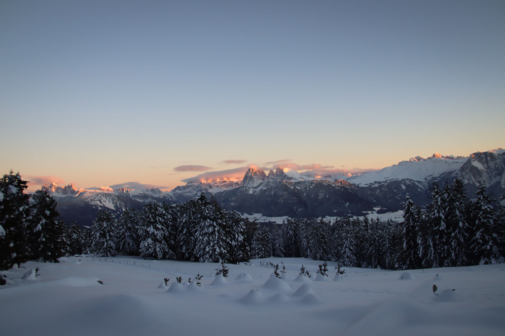 Barbianer Alm Winter Dolomiten